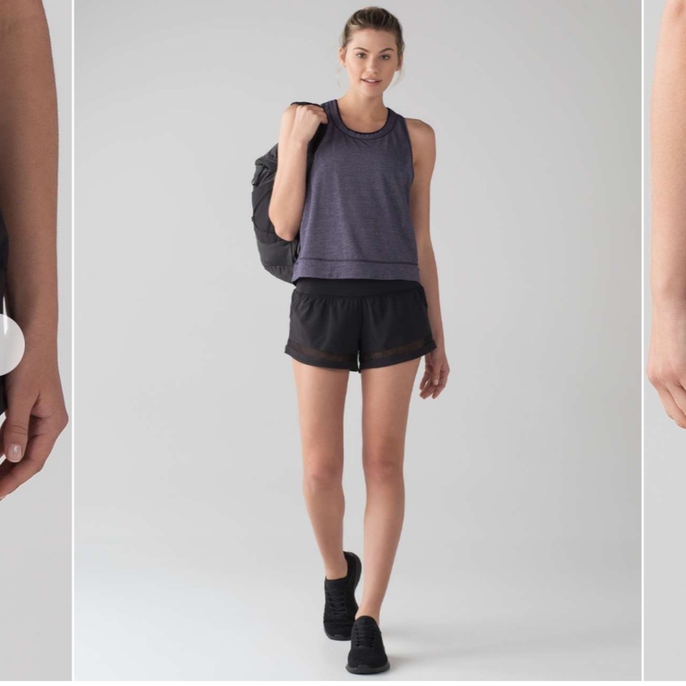 Lululemon Black Shorts Pace Perfect 3”